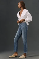 PAIGE Mayslie Mid-Rise Straight-Leg Ankle Jeans