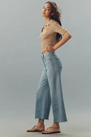 PAIGE Anessa Crop High-Rise Wide-Leg Jeans