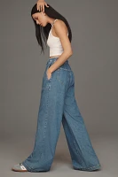 PAIGE Rumi High-Rise Wide-Leg Tie-Waist Jeans