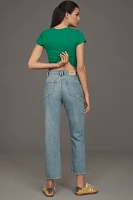 PAIGE Billy High-Rise Straight-Leg Crop Jeans