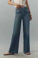 PAIGE Anessa High-Rise Wide-Leg Seamed Jeans