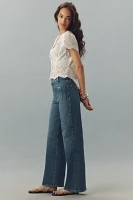 PAIGE Anessa High-Rise Wide-Leg Seamed Jeans