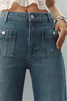 PAIGE Anessa High-Rise Wide-Leg Seamed Jeans
