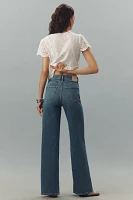 PAIGE Anessa High-Rise Wide-Leg Seamed Jeans