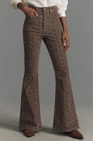 Lee Floral High-Rise Flare Jeans