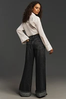 AGOLDE Dame High-Rise Cuffed Wide-Leg Jeans