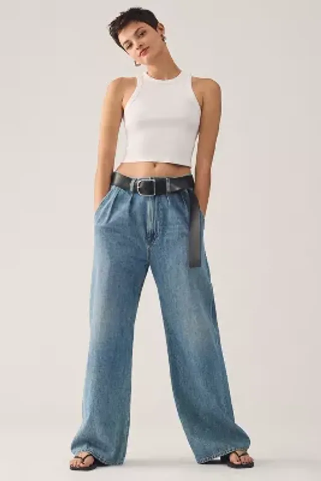 Rose Blackpink Wide Leg Jeans