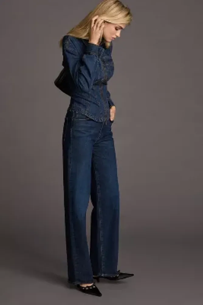 AGOLDE Harper Mid-Rise Straight Jeans