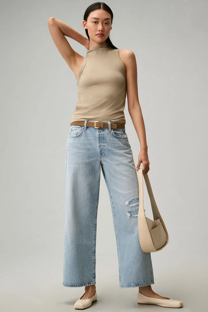 Citizens of Humanity Pina Low-Rise Baggy Crop Wide-Leg Jeans