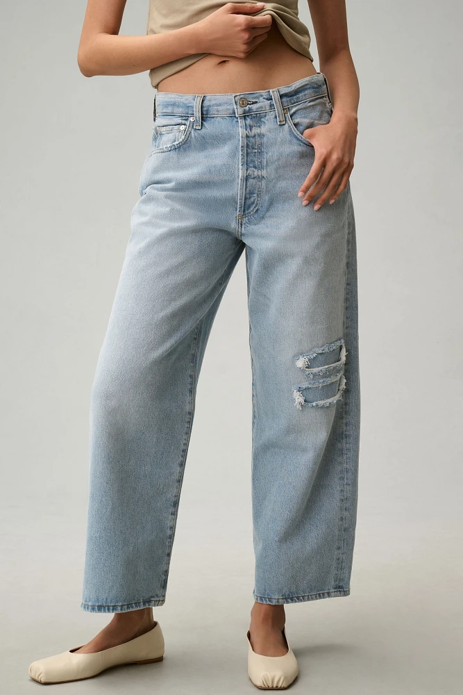 Citizens of Humanity Pina Low-Rise Baggy Crop Wide-Leg Jeans