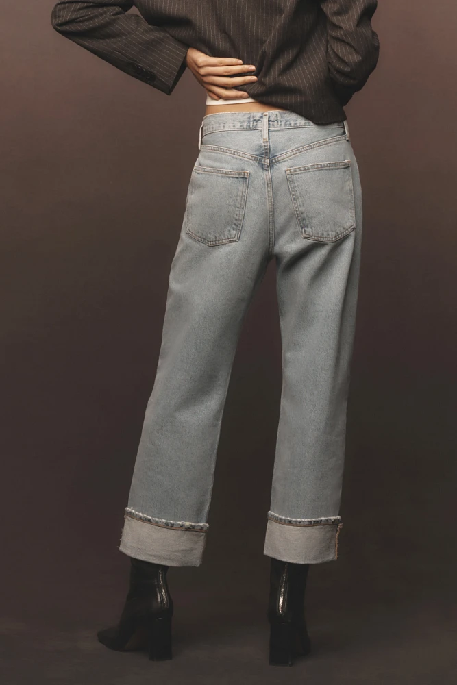 AGOLDE Fran Low-Slung Easy Straight-Leg Jeans