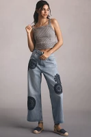 Citizens of Humanity Crochet Gaucho High-Rise Wide-Leg Jeans