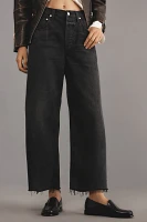 Citizens of Humanity Ayla Crop Raw-Hem Wide-Leg Jeans