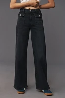 Citizens of Humanity Raven Patch Pocket High-Rise Wide-Leg Jeans