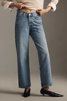 AGOLDE V-Waist Mid-Rise Straight-Leg Jeans