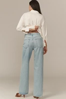 AGOLDE V-Waist High-Rise Straight-Leg Baggy Jeans