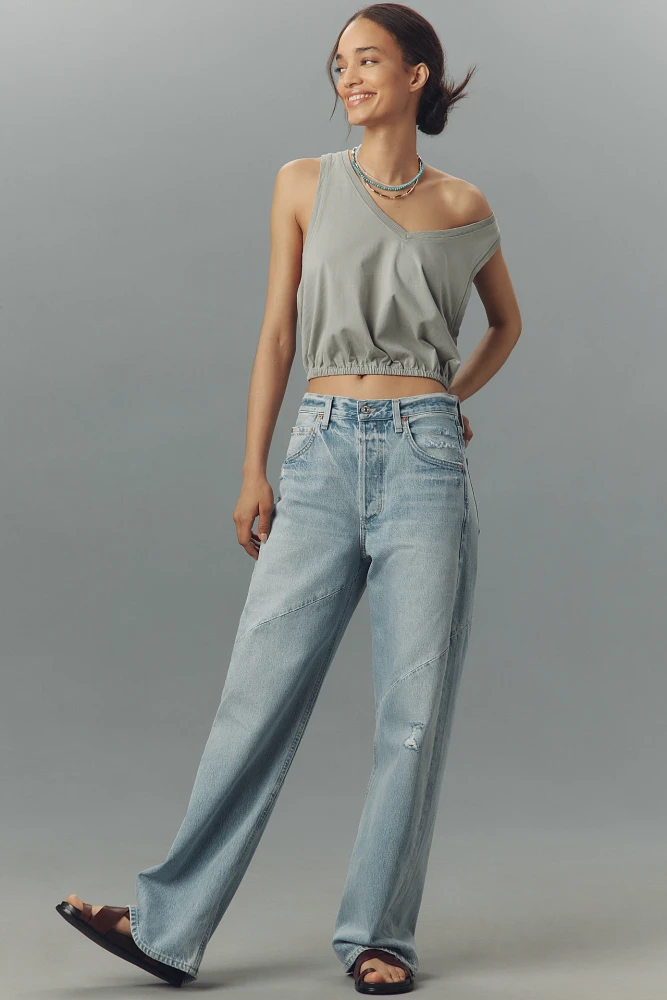 Citizens of Humanity Ayla Swirl High-Rise Tapered Jeans