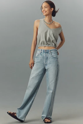 Citizens of Humanity Ayla Swirl High-Rise Tapered Jeans