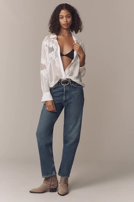 AGOLDE 90s Mid-Rise Straight-Leg Jeans