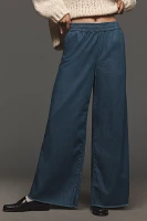 NSF Reed Pull-On High-Rise Wide-Leg Jeans