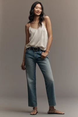 NSF Owen Mid-Rise Relaxed Straight-Leg Jeans