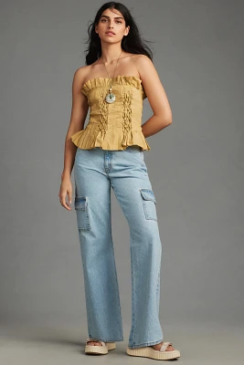 Unpublished Jolene Cargo High-Rise Wide-Leg Jeans