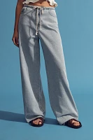 Unpublished Reece Drawstring High-Rise Wide-Leg Jeans