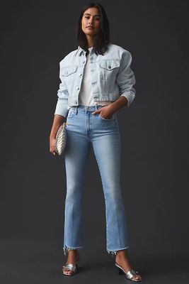 MOTHER The Insider Crop Step Fray Jeans By Blue