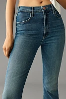 MOTHER The Hustler High-Rise Ankle Fray Jeans