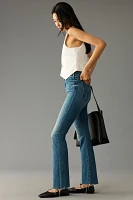 MOTHER The Hustler High-Rise Ankle Fray Jeans