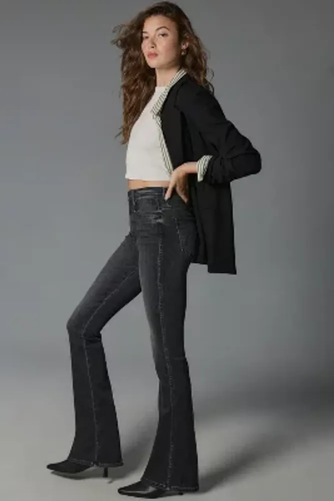 MOTHER The Smokin' Double Heel High-Rise Straight-Leg Jeans
