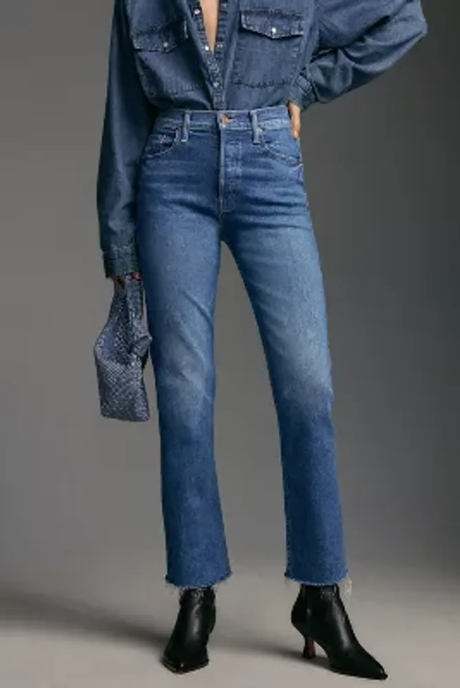 MOTHER Tomcat High-Rise Straight-Leg Ankle Jeans