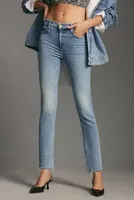 MOTHER The Dazzler Mid-Rise Ankle Fray Jeans