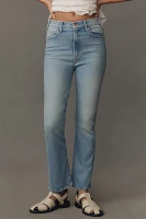 MOTHER The Hustler High-Rise Ankle Fray Jeans