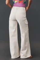 MOTHER The Undercover Cargo Sneak High-Rise Wide-Leg Jeans