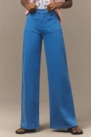 MOTHER The Patch Pocket Undercover Sneak Wide-Leg Jeans