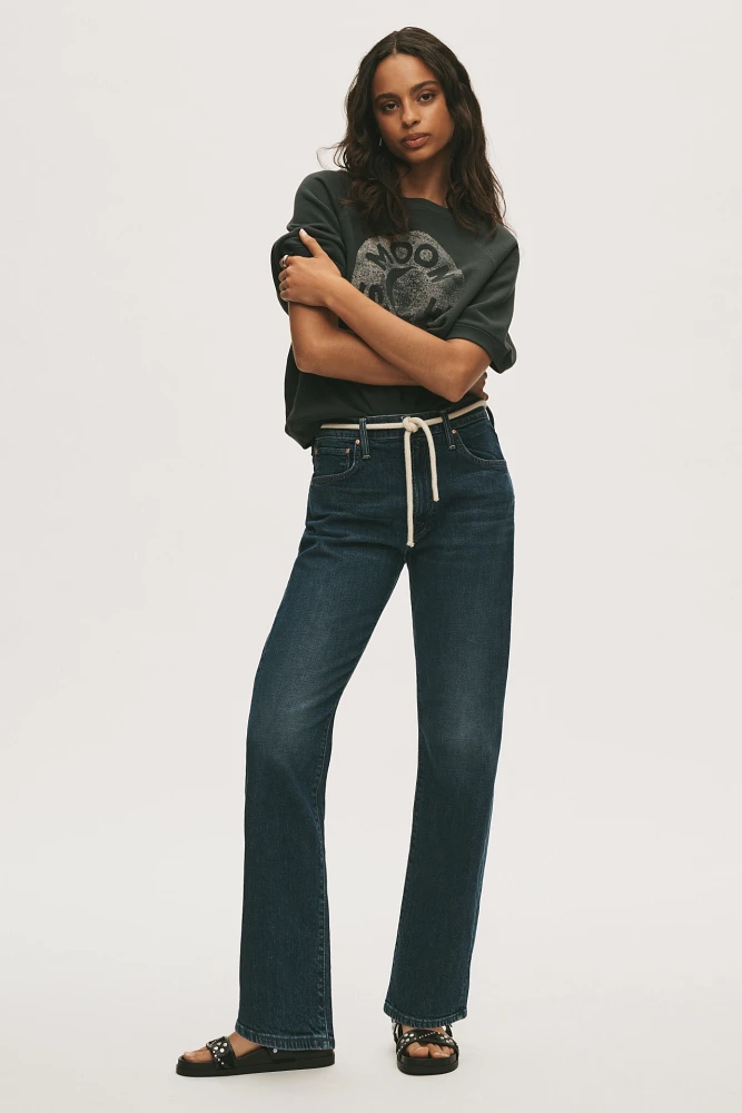 MOTHER Ditcher Hover High-Rise Straight-Leg Jeans