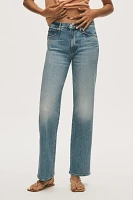 MOTHER Kick It High-Rise Straight-Leg Jeans