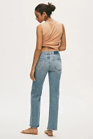 MOTHER Kick It High-Rise Straight-Leg Jeans