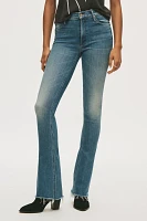 MOTHER Runaway Fray Mid-Rise Bootcut Jeans