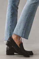 MOTHER Hustler Ankle Fray High-Rise Crop Flare Jeans