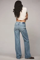 MOTHER Bookie Heel High-Rise Straight-Leg Jeans