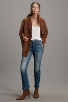 MOTHER The Rider Mid-Rise Straight-Leg Ankle Jeans