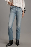 MOTHER The Insider Mid-Rise Flood Fray Jeans