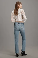 MOTHER The Insider Mid-Rise Flood Fray Jeans