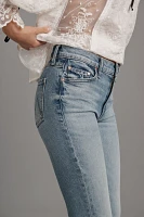 MOTHER The Insider Mid-Rise Flood Fray Jeans