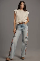 MOTHER The Maven Sneak High-Rise Wide-Leg Jeans