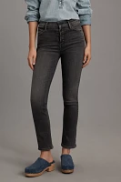 MOTHER The Dazzler Mid-Rise Ankle Fray Jeans