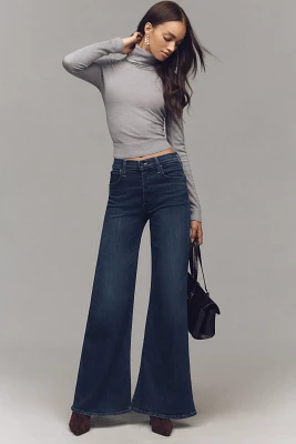 MOTHER The Tomcat Roller Sneak High-Rise Wide-Leg Jeans