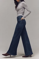 MOTHER The Tomcat Roller Sneak High-Rise Wide-Leg Jeans